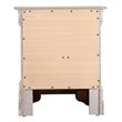 Maklaine Transitional Engineered Wood 2 Drawer Nightstand in Silver Champagne