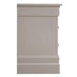 Maklaine Transitional Engineered Wood 2 Drawer Nightstand in Silver Champagne