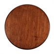 Maklaine Transitional Farmhouse Round Dining Table in Brown and White