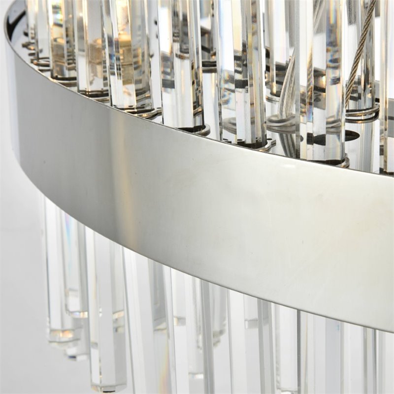 Maklaine 16 Light Royal Cut Crystal Chandelier in Chrome Finish