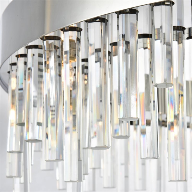 Maklaine 16 Light Royal Cut Crystal Chandelier in Chrome Finish
