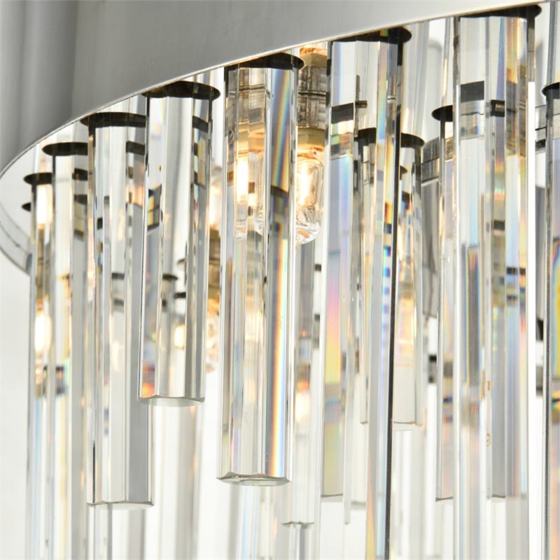 Maklaine 14 Light Royal Cut Crystal Chandelier in Chrome Finish
