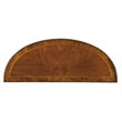 Maklaine Modern / Contemporary OLIVE ASH BURL DEMILUNE CONSOLE TABLE