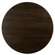Maklaine Round Contemporary Oak Veneer Wood/Metal Dining Table in Oak