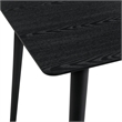 Maklaine Rectangular Contemporary Wood Dining Table in Black