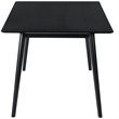 Maklaine Rectangular Contemporary Wood Dining Table in Black