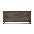 Maklaine Modern / Contemporary Rustic Oak Wood Sideboard In Dark Brown