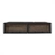 Maklaine Modern / Contemporary Rustic Oak Wood Sideboard In Dark Brown