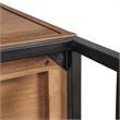 Maklaine Modern / Contemporary Rustic Oak Wood Sideboard In Dark Brown