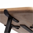 Maklaine Rectangular Raised Edge Solid Wood Console Table Brown