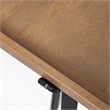 Maklaine Rectangular Raised Edge Solid Wood Console Table Brown