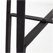 Maklaine Rectangular Raised Edge Solid Wood Console Table Brown