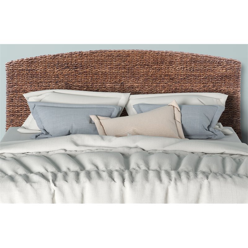 Maklaine Banana Leaf Honey/Dark Brown Headboard Rectangular 78.5