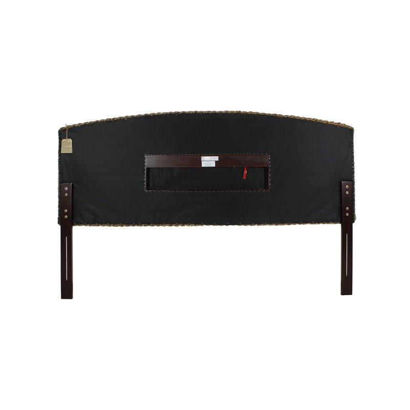 Maklaine Banana Leaf Honey/Dark Brown Headboard Rectangular 78.5
