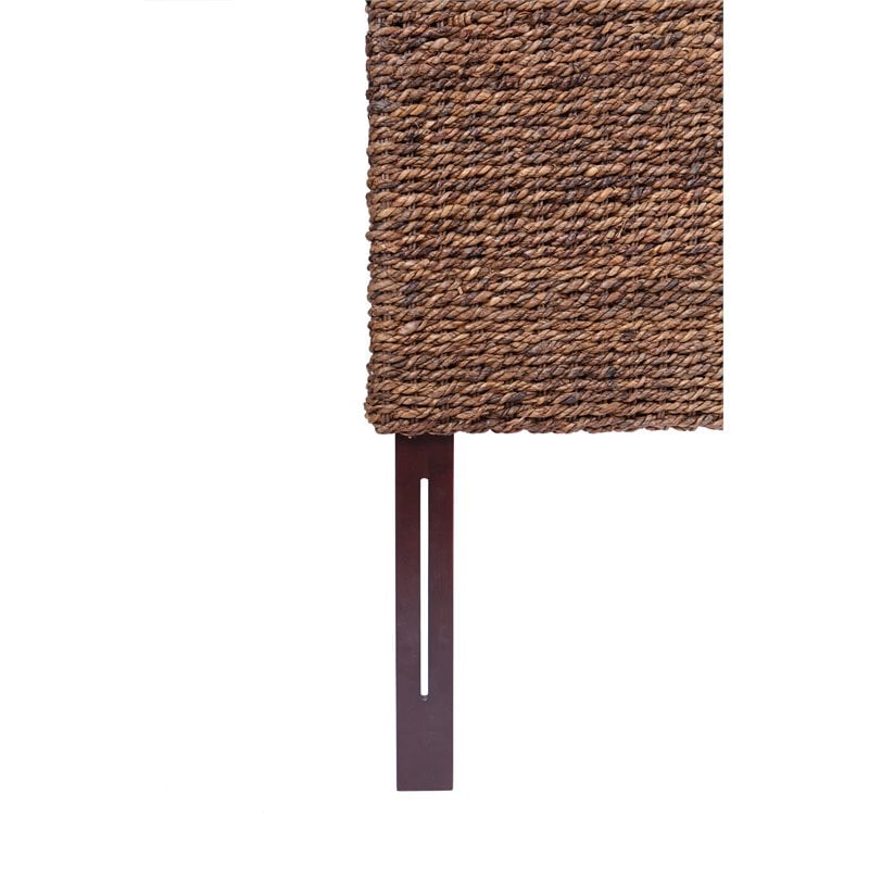 Maklaine Banana Leaf Honey/Dark Brown Headboard Rectangular 78.5