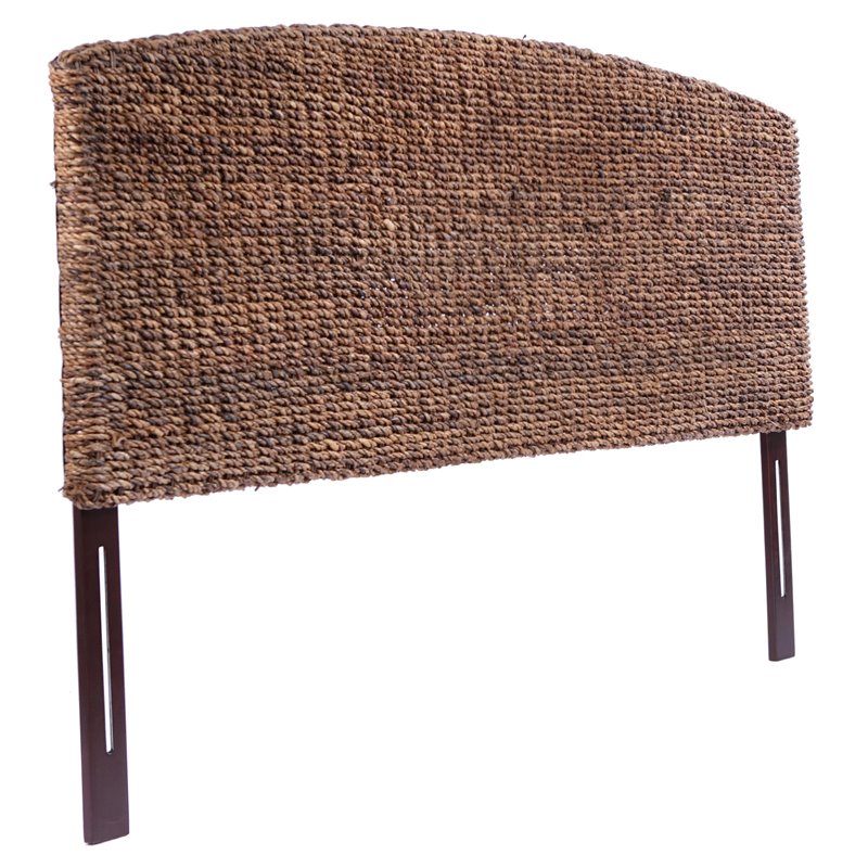 Maklaine Banana Leaf Honey/Dark Brown Headboard Rectangular 78.5