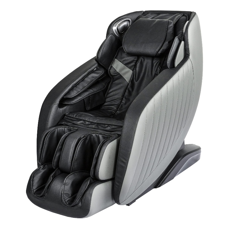 Maklaine Black Faux Leather Zero Gravity Recliner 3D Programmable Massage Chair