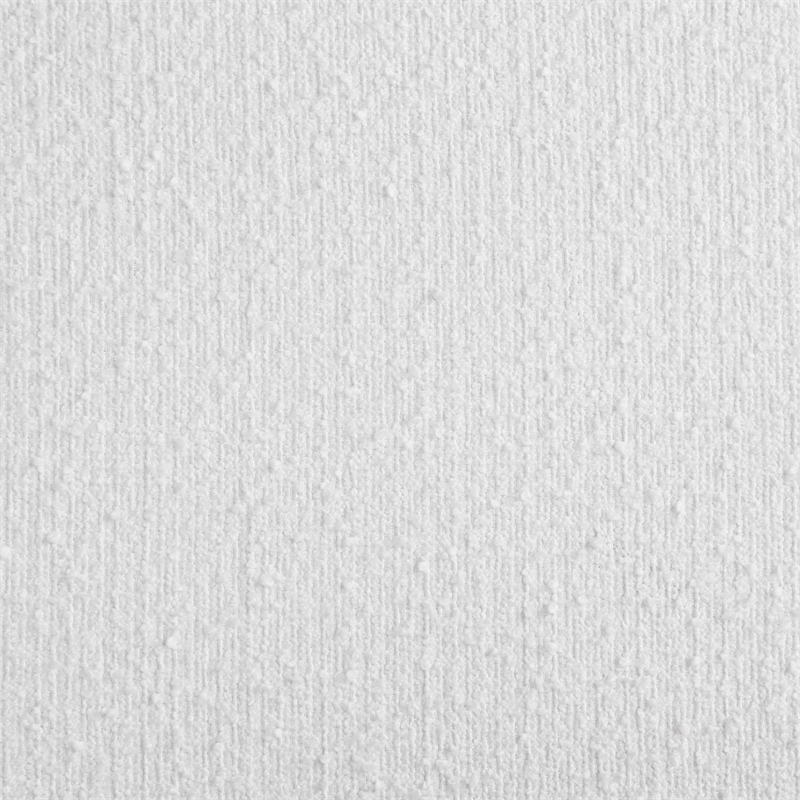 Maklaine Fabric White Queen Bed Rectangular Upholstered 96.25