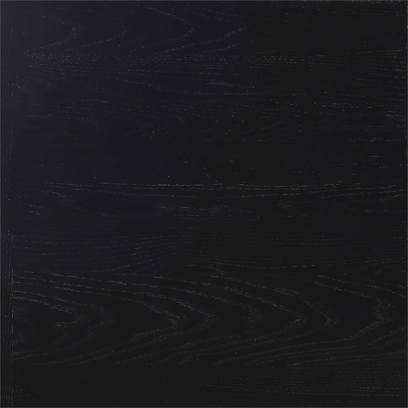 Maklaine Asian Hardwood Black Dining Table Rectangular 83.5