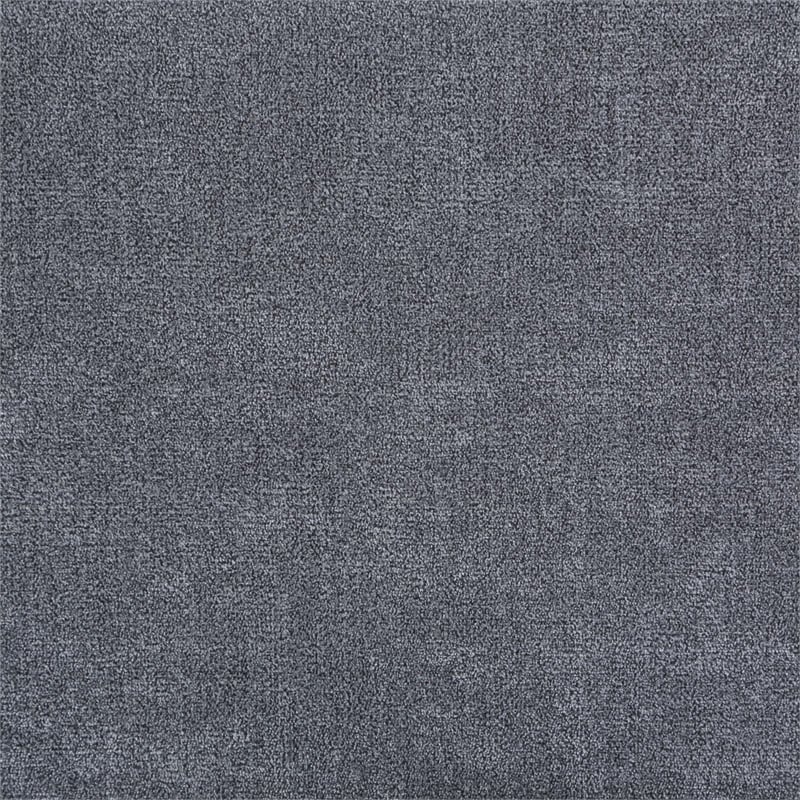Maklaine Fabric Upholstered Pillow Headboard Eastern King Bed in Gray