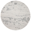 Maklaine Marble White Round Dining Table Natural Solid Base 46