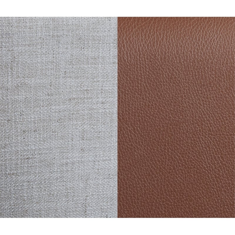 Maklaine Contemporary Fabric 45''H x 44''W x 81''D Brown Twin Bed