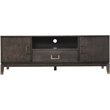 Maklaine Transitional Wood TV Stand with Storage in Gray Washed