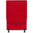 Maklaine Transitional Wood Drop Leaf Mobile Sewing Craft Table in Farmhouse Red