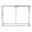 Maklaine Modern / Contemporary Glass Top Console Table Champagne