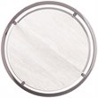 Maklaine Modern / Contemporary Round Glass Top Accent Side Table