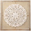 Maklaine Transitional Wall Decor Panel in Natural / Distressed White
