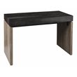 Maklaine Transitional Engineered Wood Writing Desk in Black / Natural