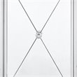 Maklaine Transitional 3-Door Mirrored Glass Sideboard in Matte Silver