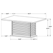 Maklaine Contemporary 5-piece Rectangular Wood Dining Set Black and Gray