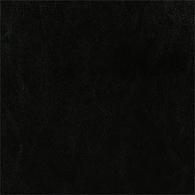 Maklaine Transitional Faux Leather Upholstered Twin Bed Black