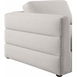 Maklaine Contemporary Beige Durable Linen Textured Fabric Modular Sectional