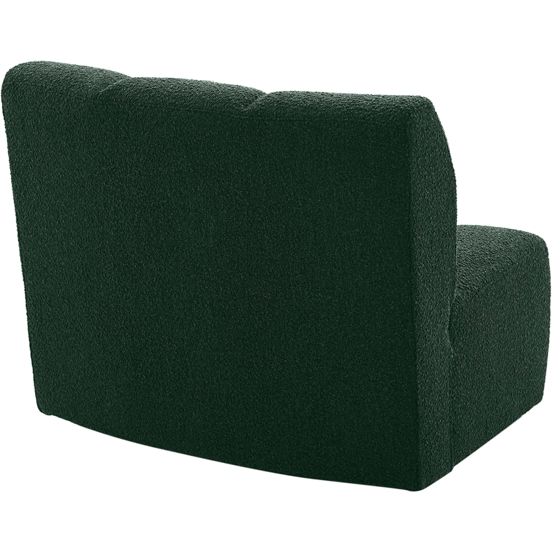 Maklaine Modern / Contemporary Green Boucle Fabric Modular Chair