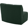 Maklaine Modern / Contemporary Green Boucle Fabric Modular Chair