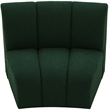 Maklaine Modern / Contemporary Green Boucle Fabric Modular Chair