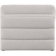 Maklaine Contemporary Beige Durable Linen Textured Fabric Armless