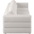 Maklaine Contemporary Beige Durable Linen Textured Fabric Modular Sofa
