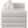 Maklaine Contemporary Beige Durable Linen Textured Fabric Modular Sofa