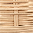 Maklaine 1-Light Rattan & Linen Table Lamp in Natural/White Finish