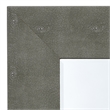 Maklaine Faux Shagreen Vinyl Gray Mirror Rectangular Beveled Glass 38