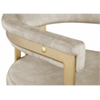 Maklaine Contemporary Soft High End Stone Velvet Counter Stool - Set of 2