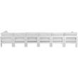 Maklaine Contemporary White Finish Outdoor Patio Modular Sofa