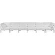 Maklaine Contemporary White Finish Outdoor Patio Modular Sofa