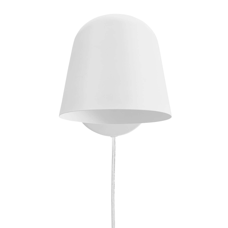 Maklaine Contemporary 1-Light Metal Swivel Wall Sconce in White