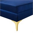 Maklaine 3-Seater Channel Performance Velvet Tufted Sofa in Navy