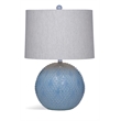 Maklaine Modern / Contemporary Table Lamp in Blue Finish Ceramic